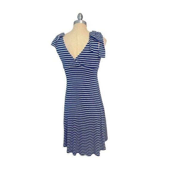 Trina Turk Blue & White Striped Beach Dress Built in bra Size 2 - Picture 3 of 5